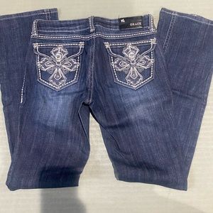 Grace in LA jeans womens size 7/27. 34” inseam bootcut